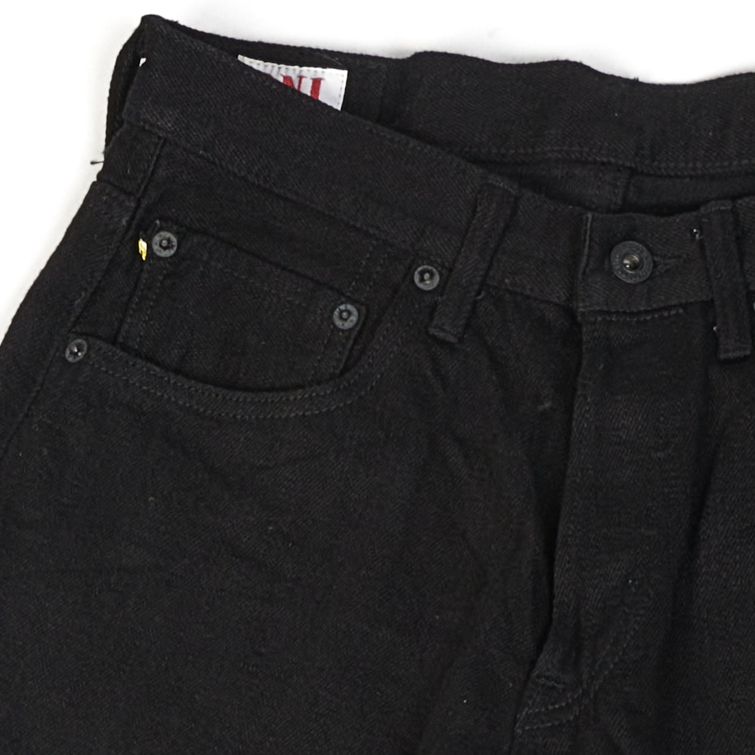 ONI Denim 689 Kiraku II 12oz Natural Indigo Slim Tapered Jean - Black One Wash