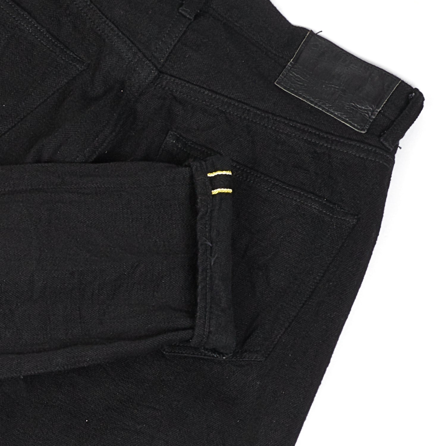 ONI Denim 689 Kiraku II 12oz Natural Indigo Slim Tapered Jean - Black One Wash