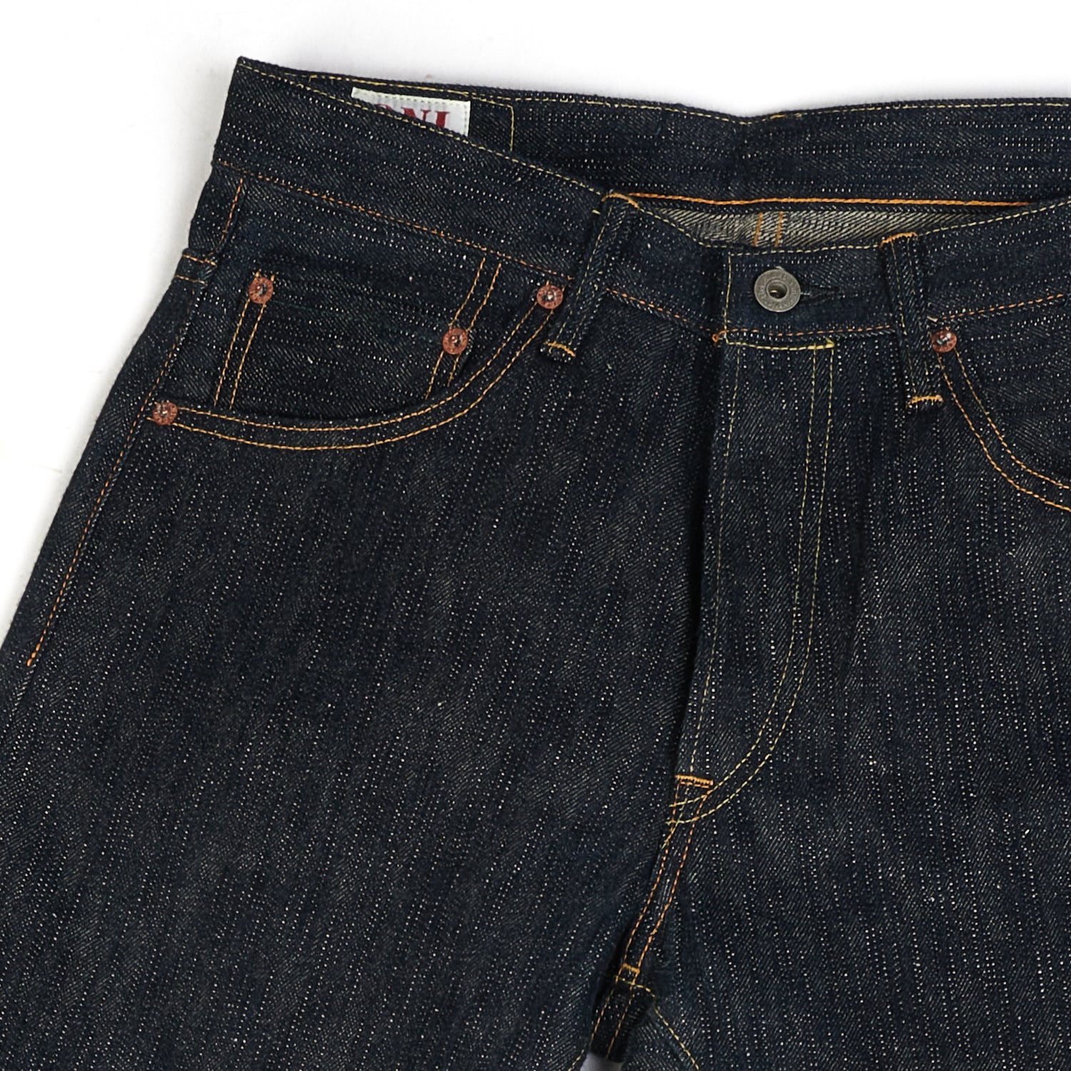 ONI Denim 902 16oz Green Cast Kihannen Regular Tapered Jean - Raw