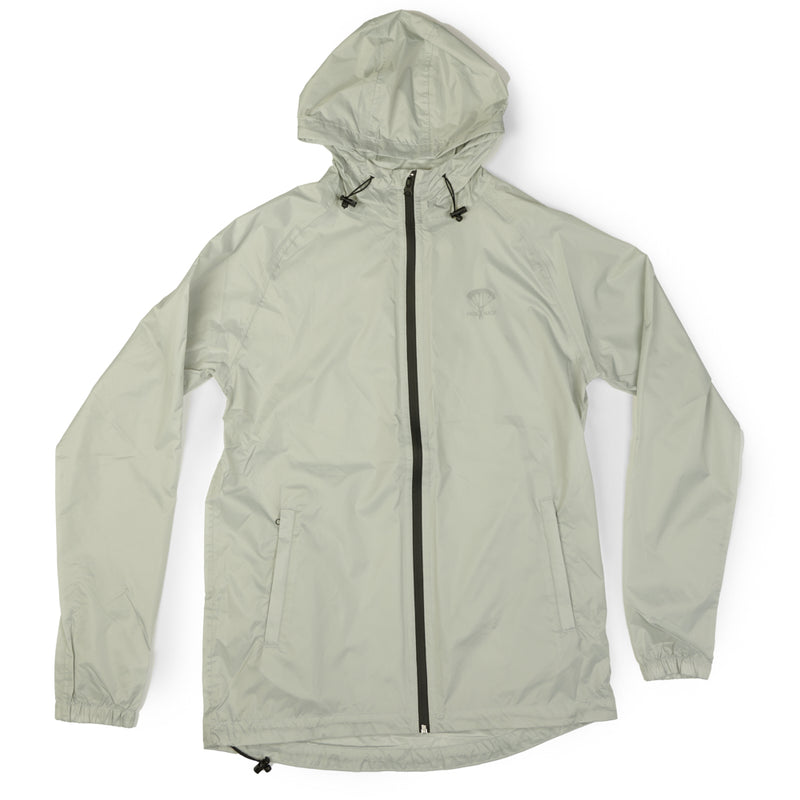 Packmack Full Zip Packable Waterproof Jacket - Pearl Grey