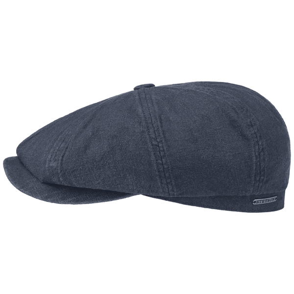 Stetson 6843106-2 Hatteras Ramie Flat Cap - Navy