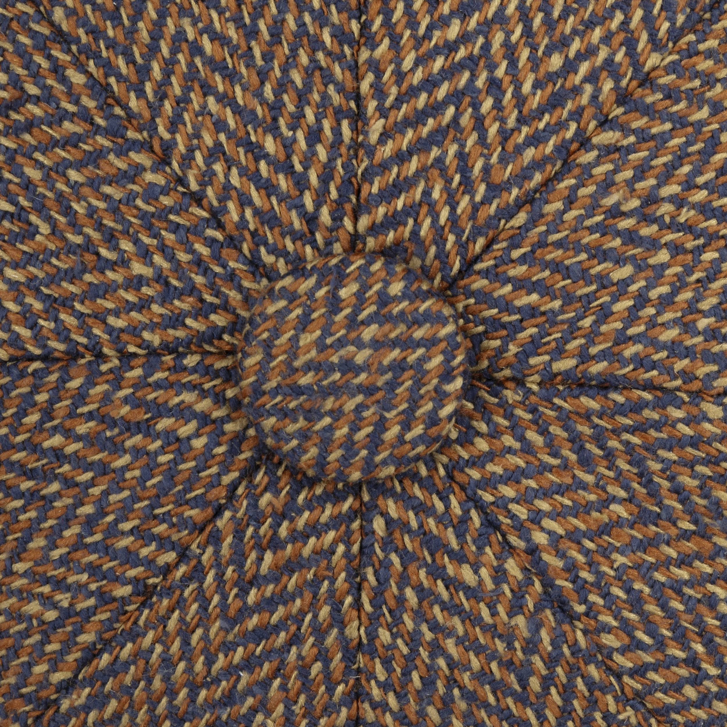 Stetson Hatteras Silk Herringbone Flat Cap - Brown Melange