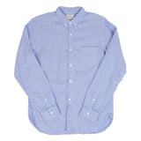 Spellbound 46-098L Button Down Linen Shirt Blue