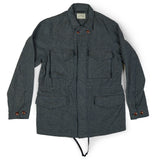 Spellbound 48-542W M-65 Wool Jacket - Blue Herringbone