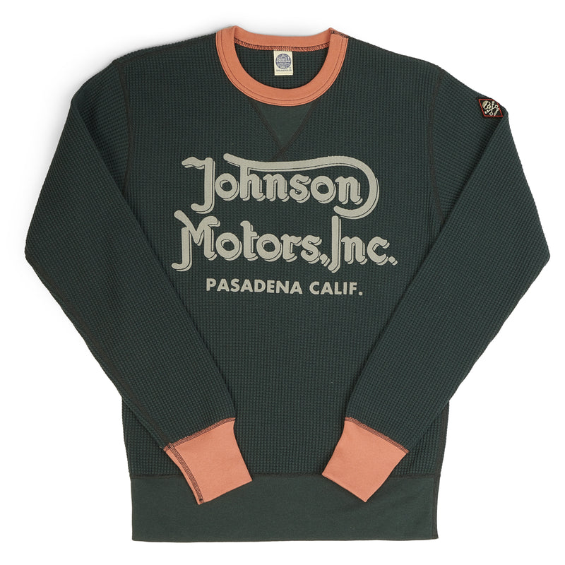 TOYS McCOY TMC2058 'Johnson Motors' Waffle Knit Sweatshirt - Black