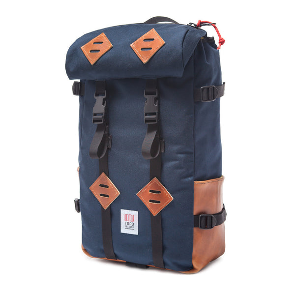 Topo Designs 22L Klettersack - Navy/Brown Leather